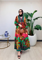 Safari elbise kahve
