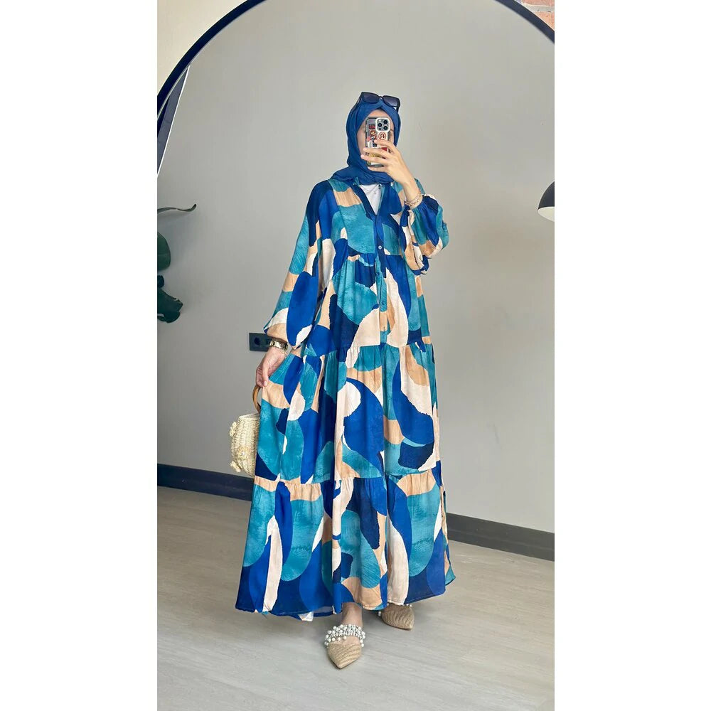 Çakıl Elbise Mavi
