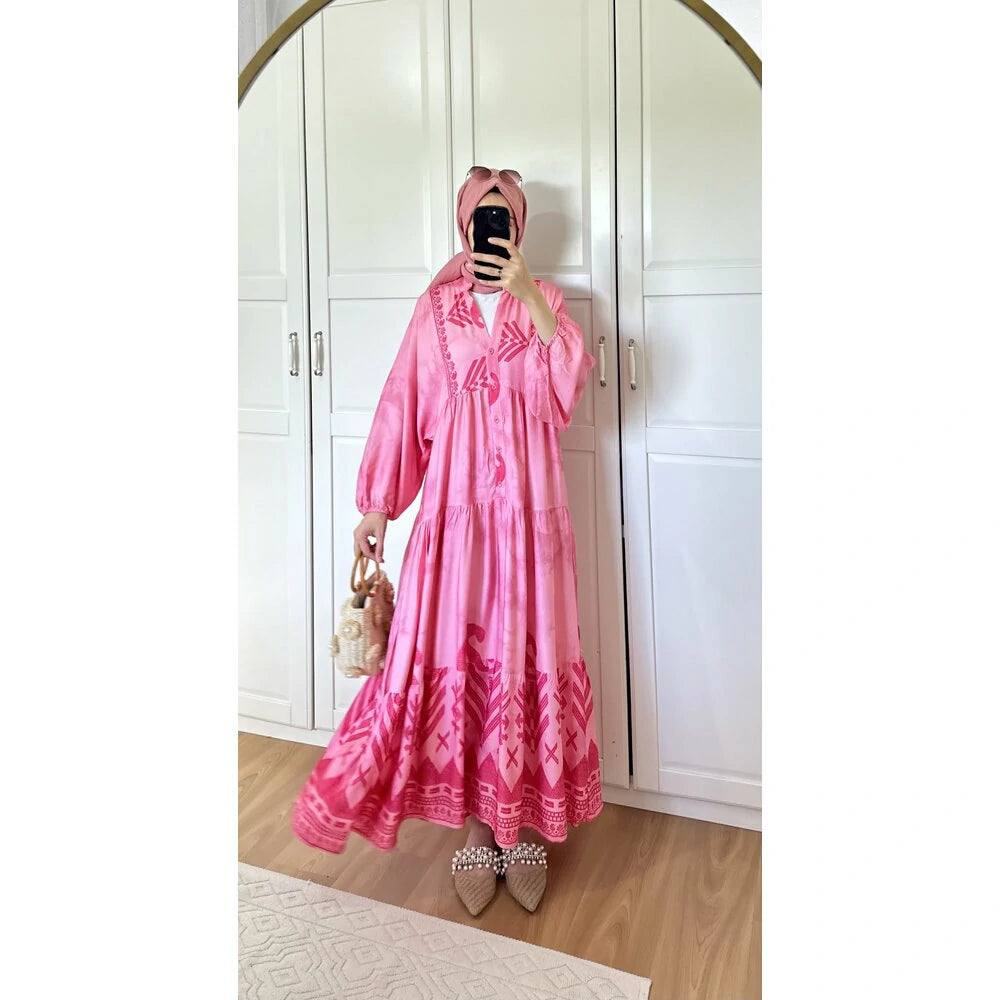 Nova Elbise Pembe
