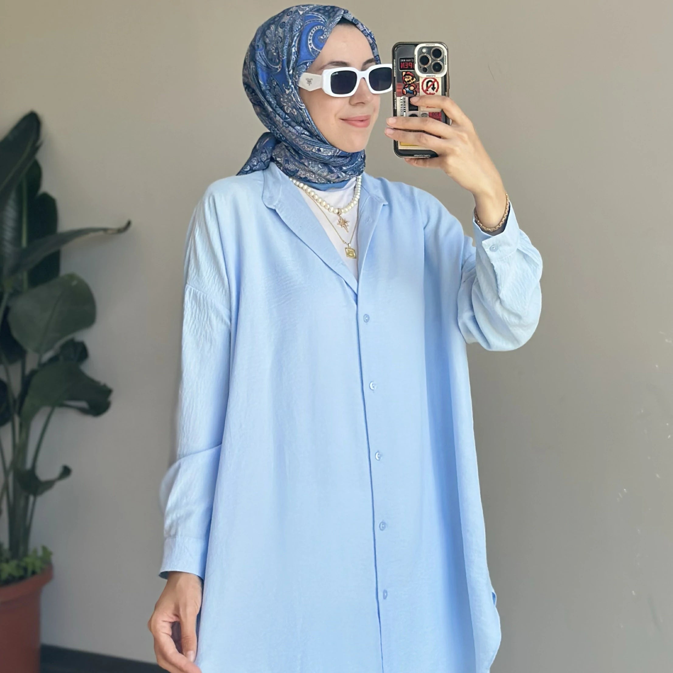 Ada Gömlek Soft Mavi