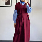 Poplin Detaylı Elbise