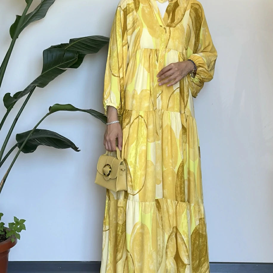 Çakıl Elbise Sarı