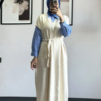 Poplin Detaylı Elbise