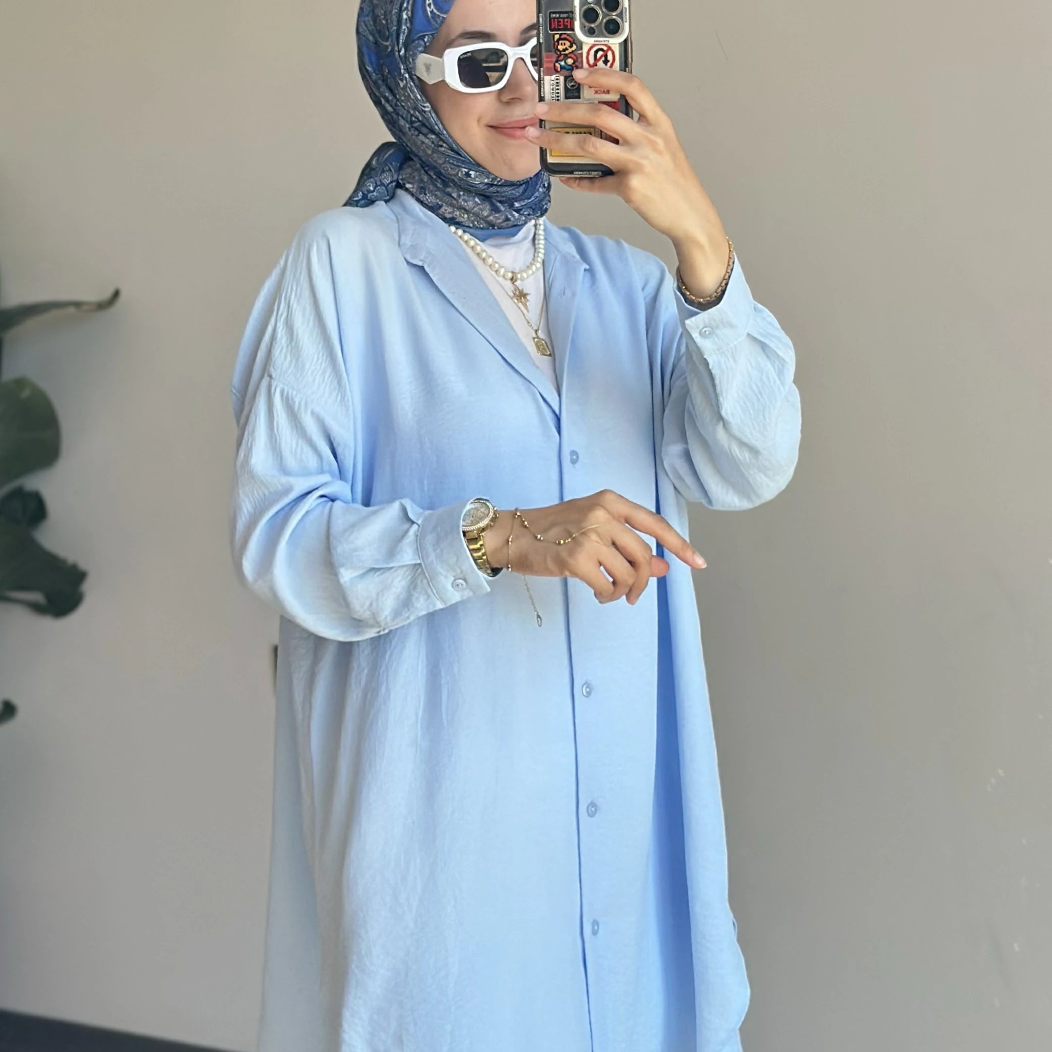 Ada Gömlek Soft Mavi