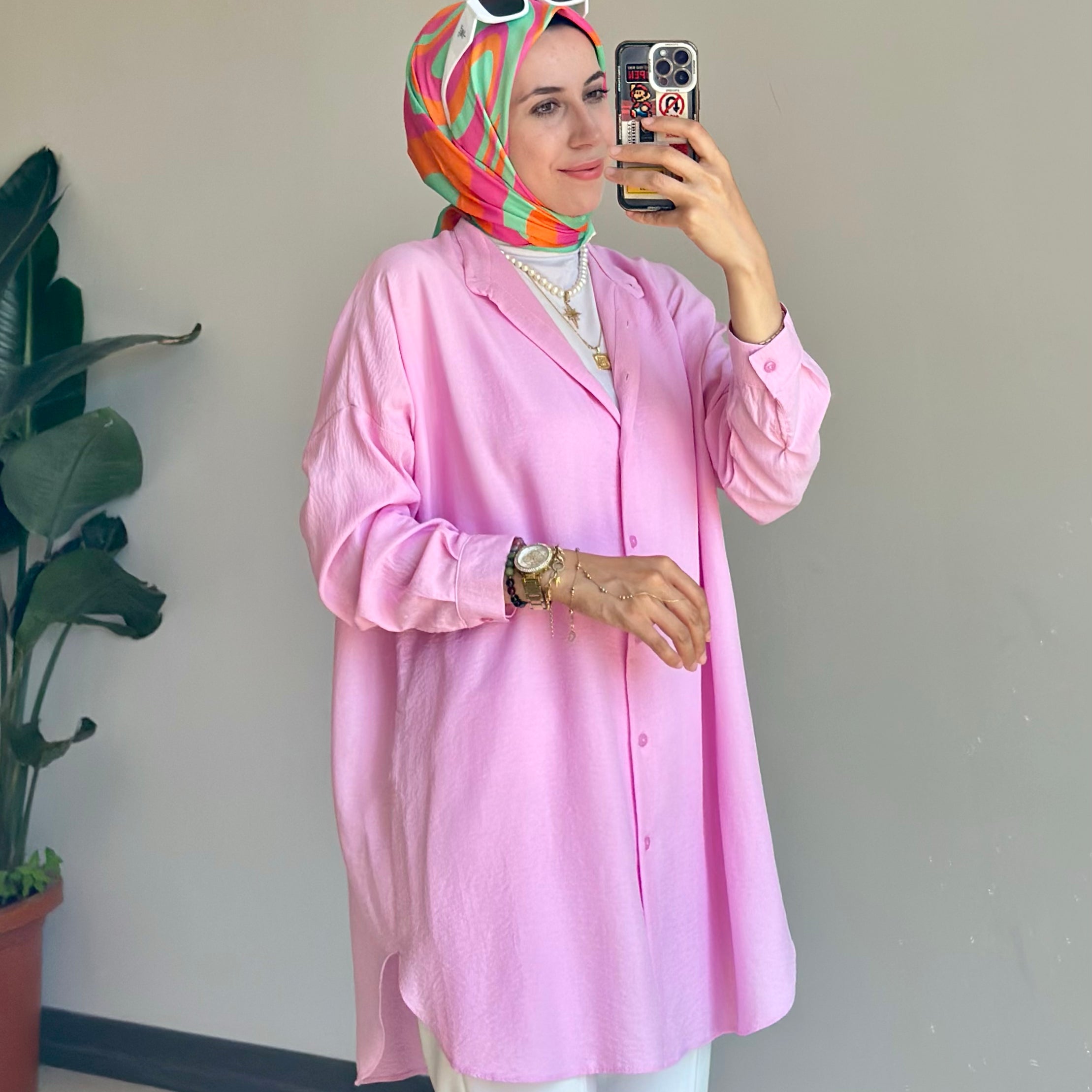 Ada Gömlek Soft Pembe