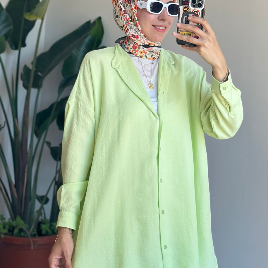 Ada Gömlek Soft Yeşil