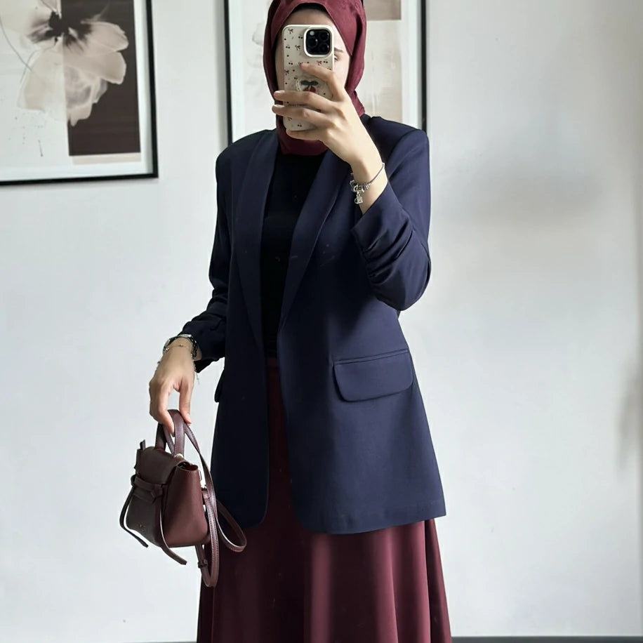 Blazer Ceket Büzgülü Laci