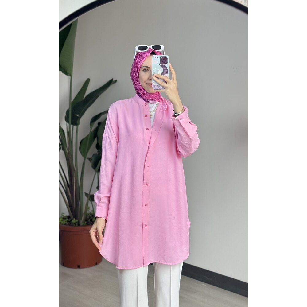 Ada Gömlek Şeker Pembe
