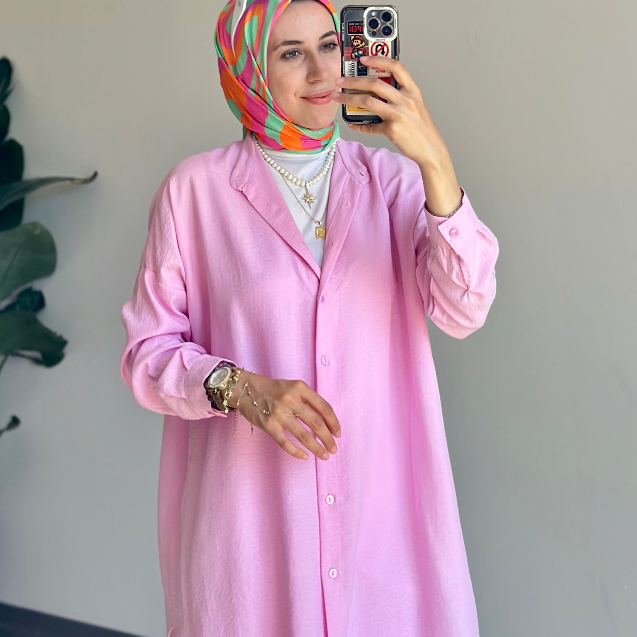 Ada Gömlek Soft Pembe