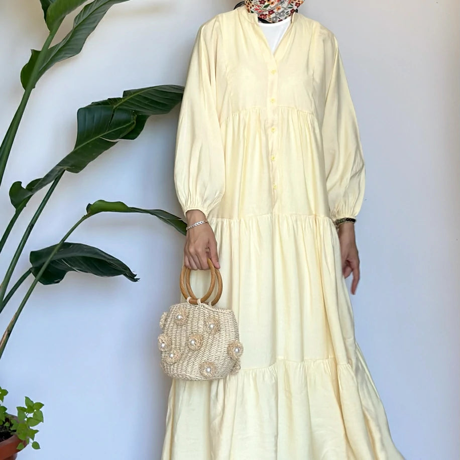 Bambu Elbise Tereyağ Sarısı