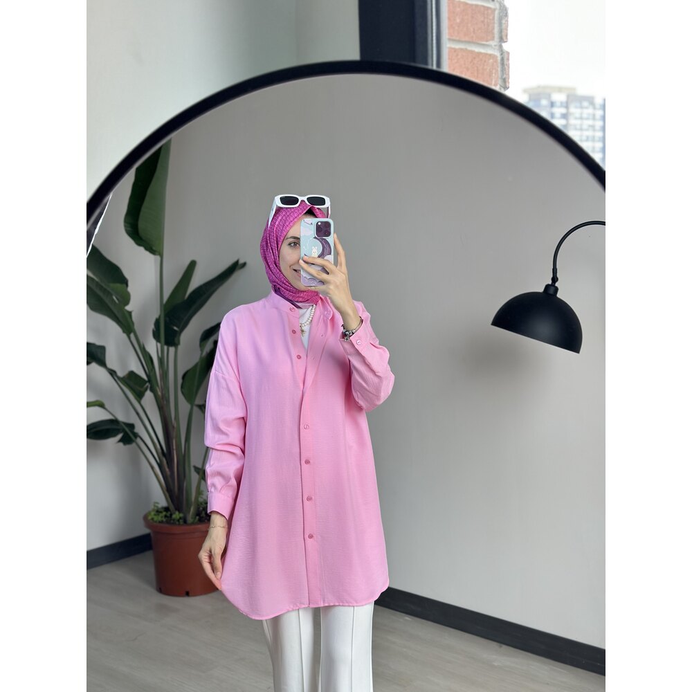 Ada Gömlek Şeker Pembe