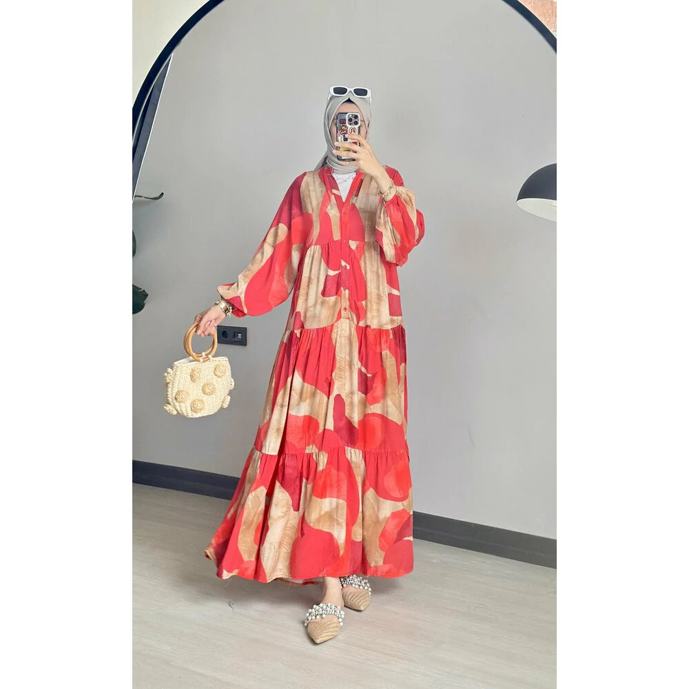 Çakıl Elbise Nar Çiçeği