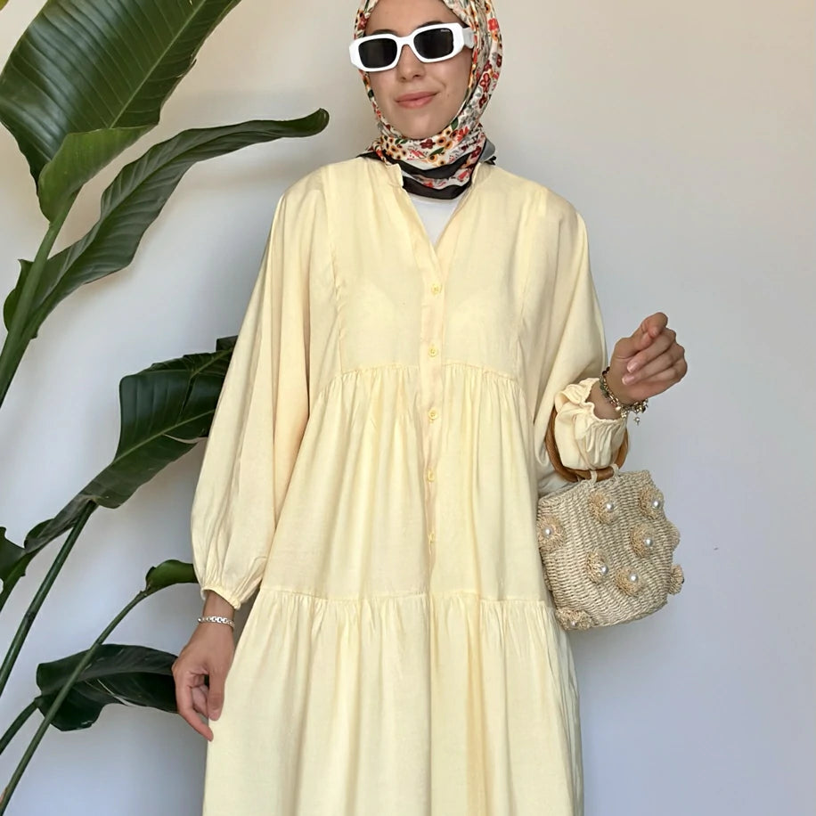 Bambu Elbise Tereyağ Sarısı