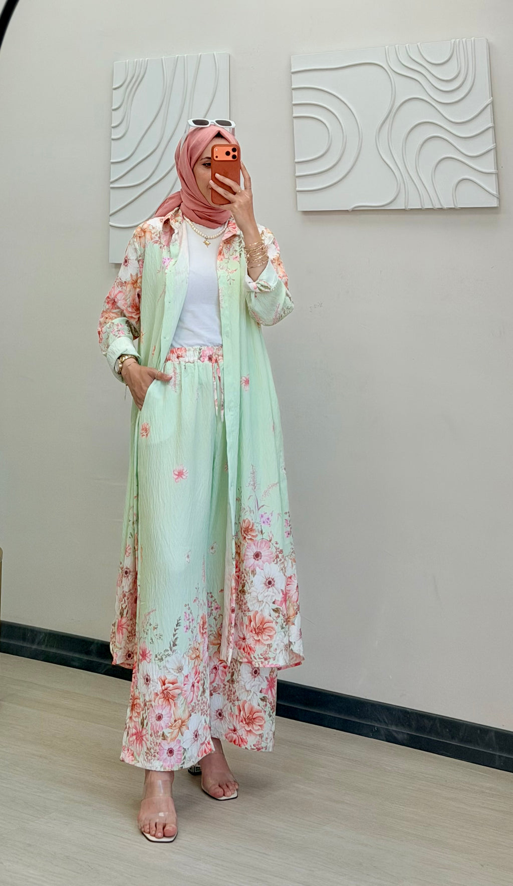 FLORAL TAKIM SU YEŞİLİ
