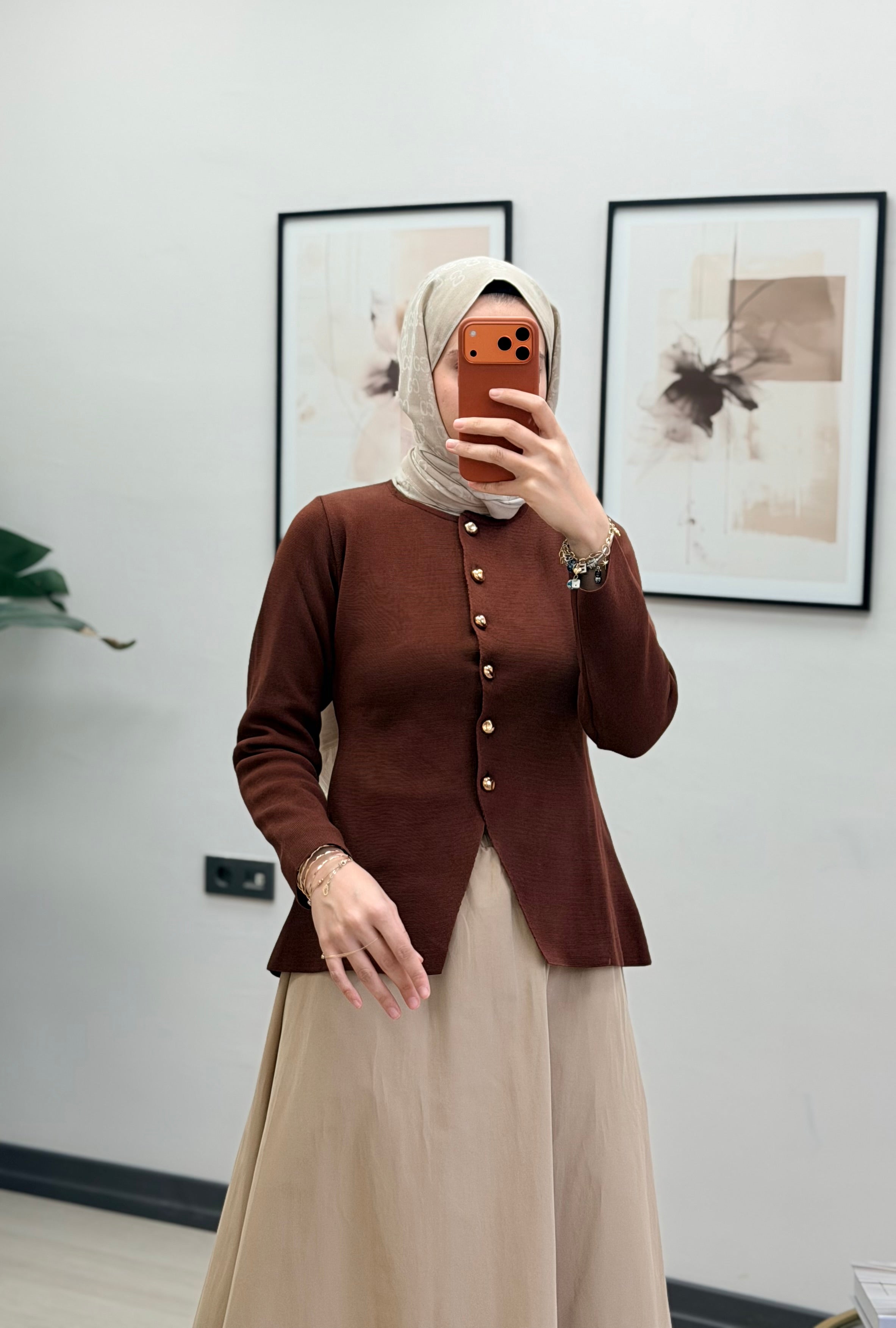 VERONİKA HIRKA KAHVE