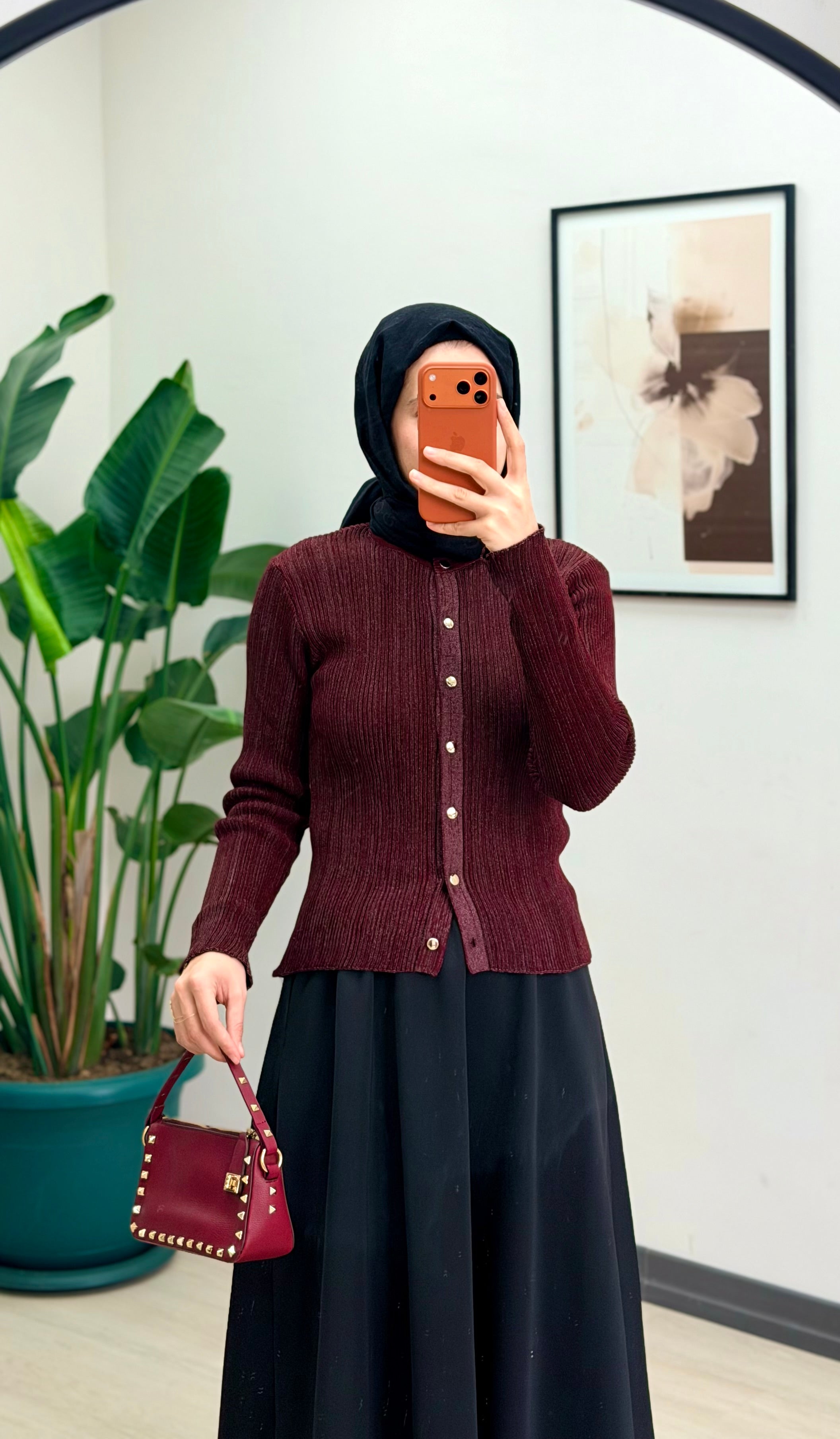 LİLYUM SİMLİ HIRKA EKRU