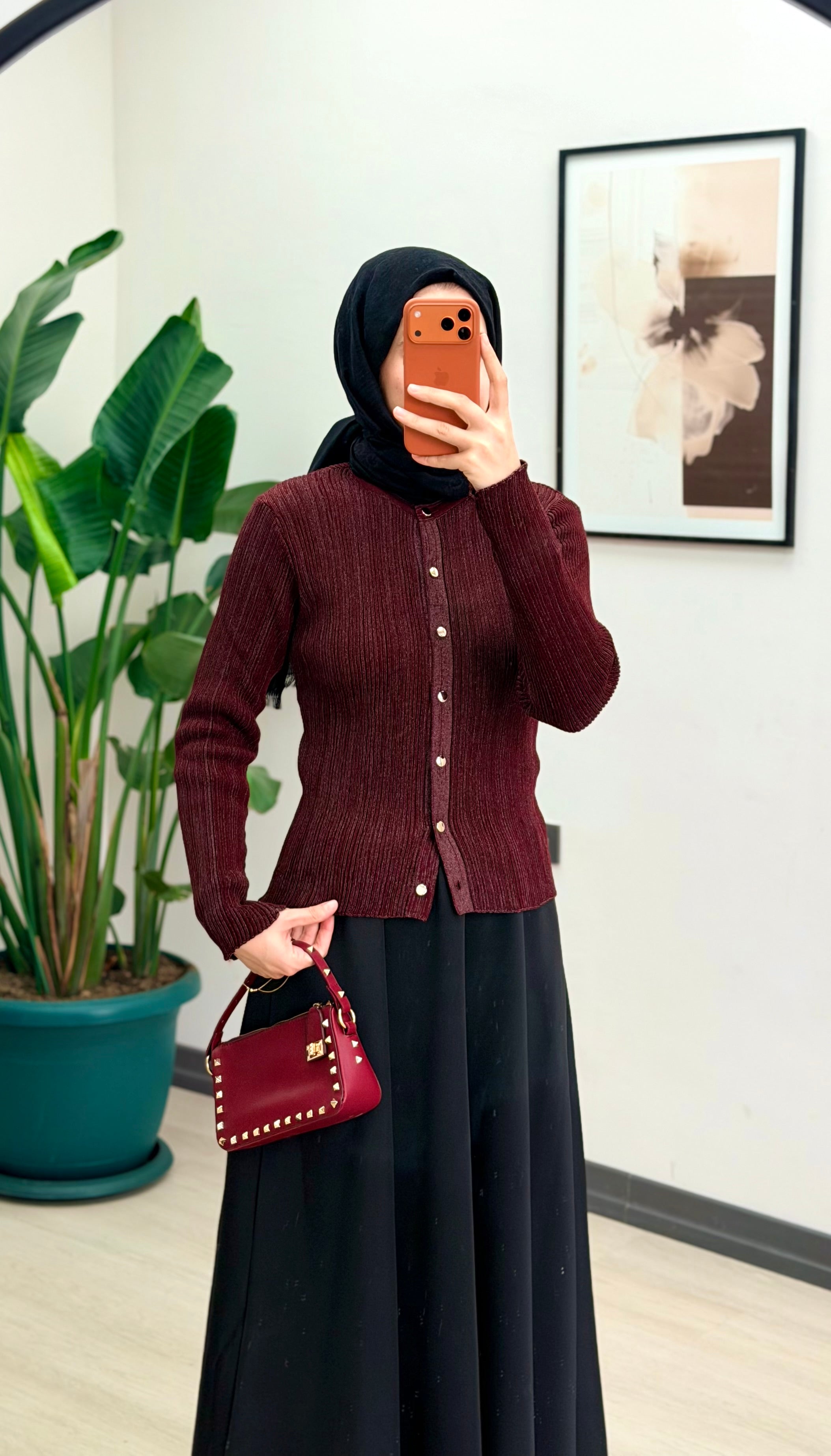 LİLYUM SİMLİ HIRKA EKRU