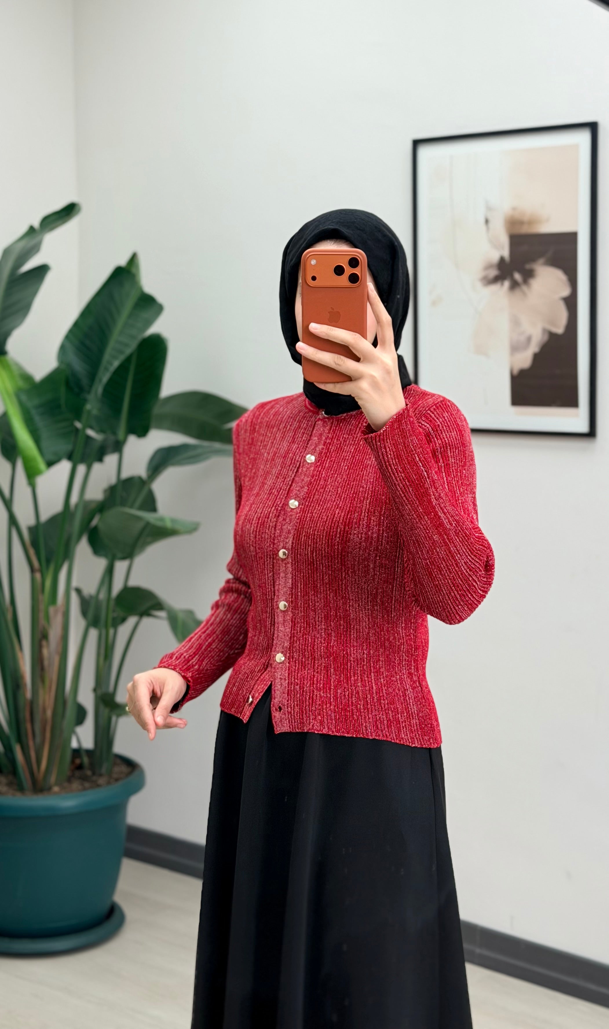 LİLYUM SİMLİ HIRKA EKRU