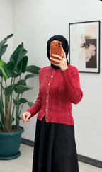 LİLYUM SİMLİ HIRKA EKRU