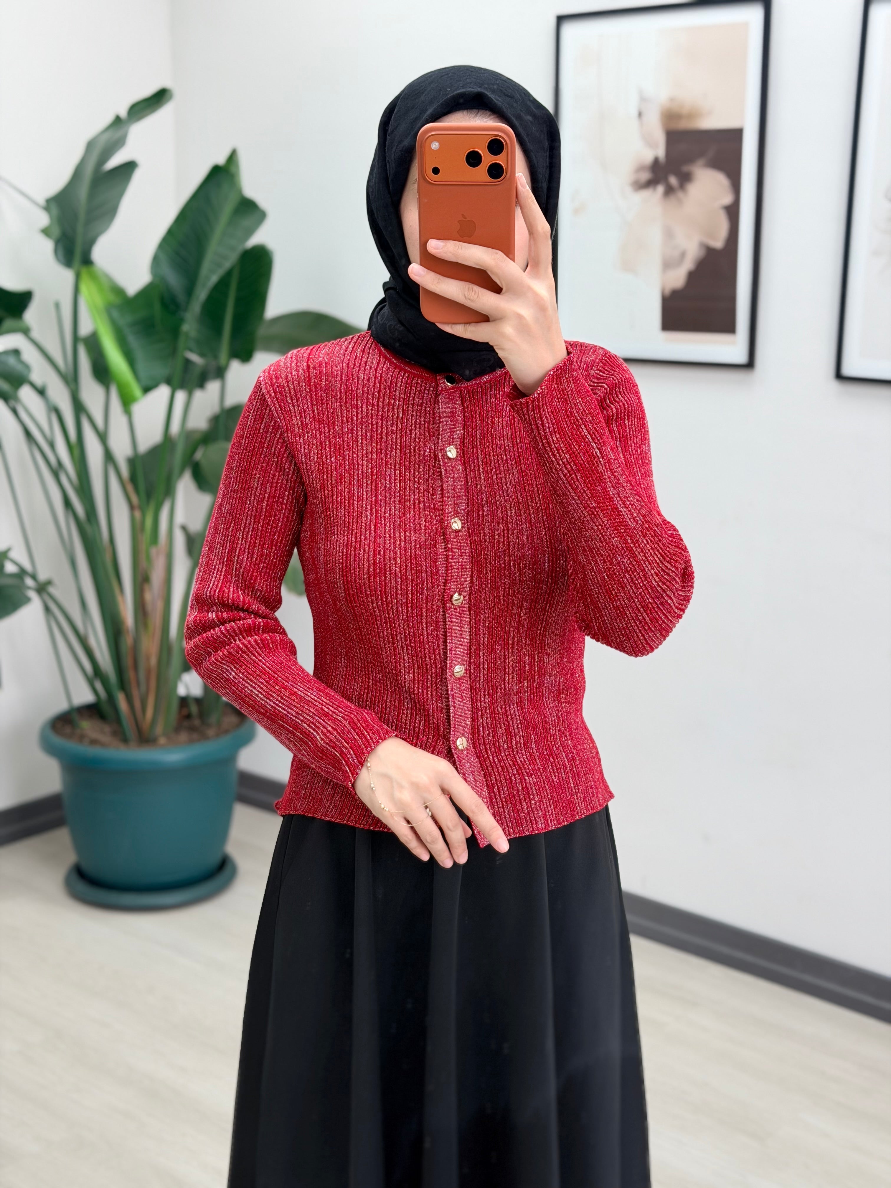 LİLYUM SİMLİ HIRKA EKRU