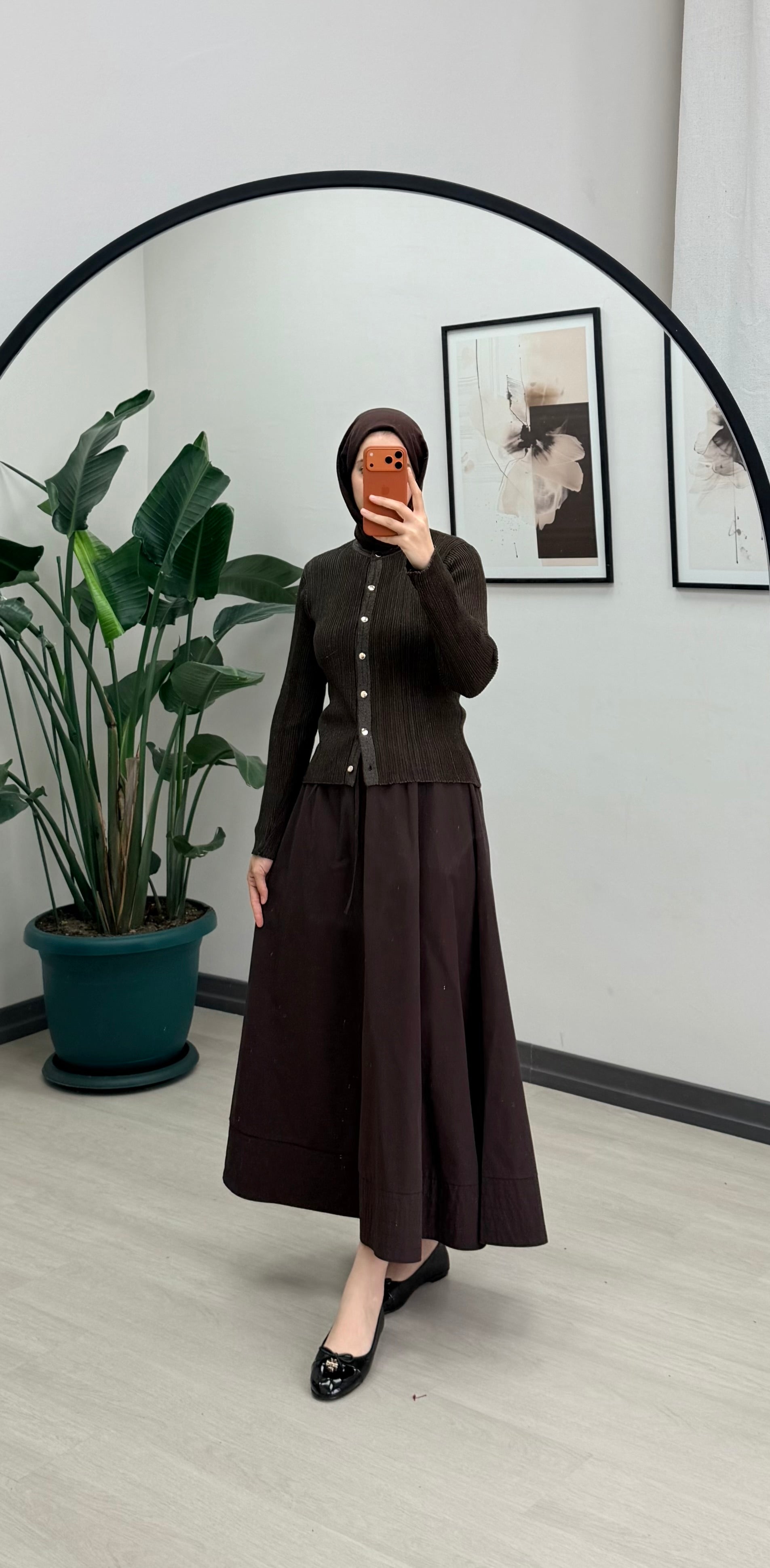 LİLYUM SİMLİ HIRKA EKRU