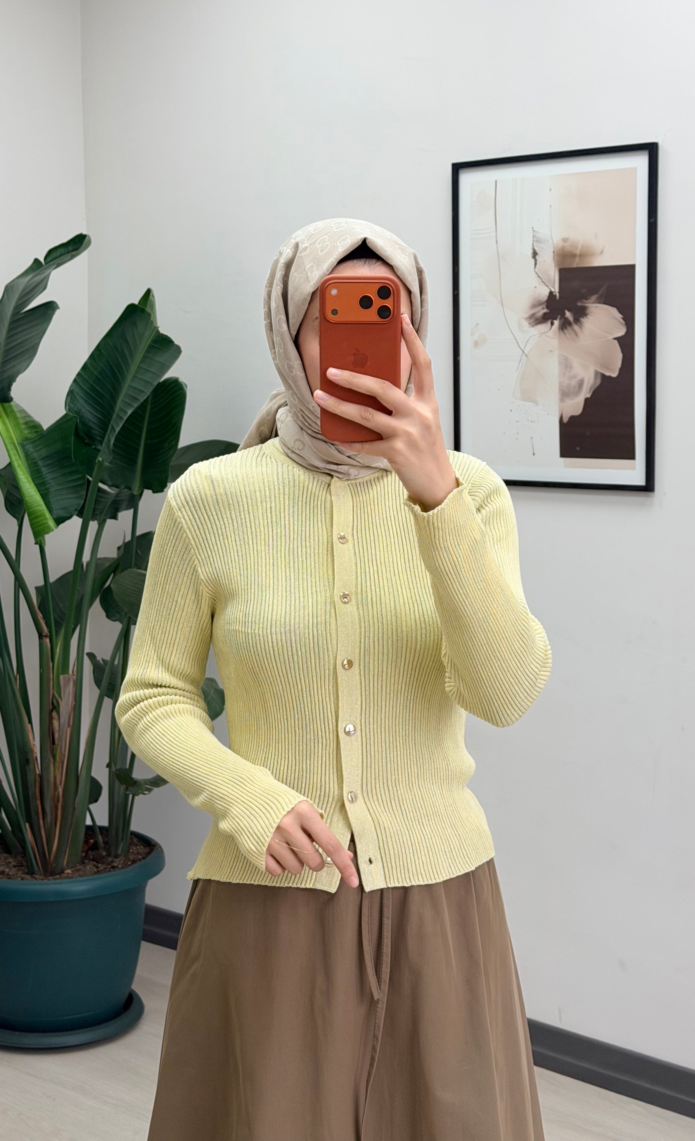 LİLYUM SİMLİ HIRKA EKRU