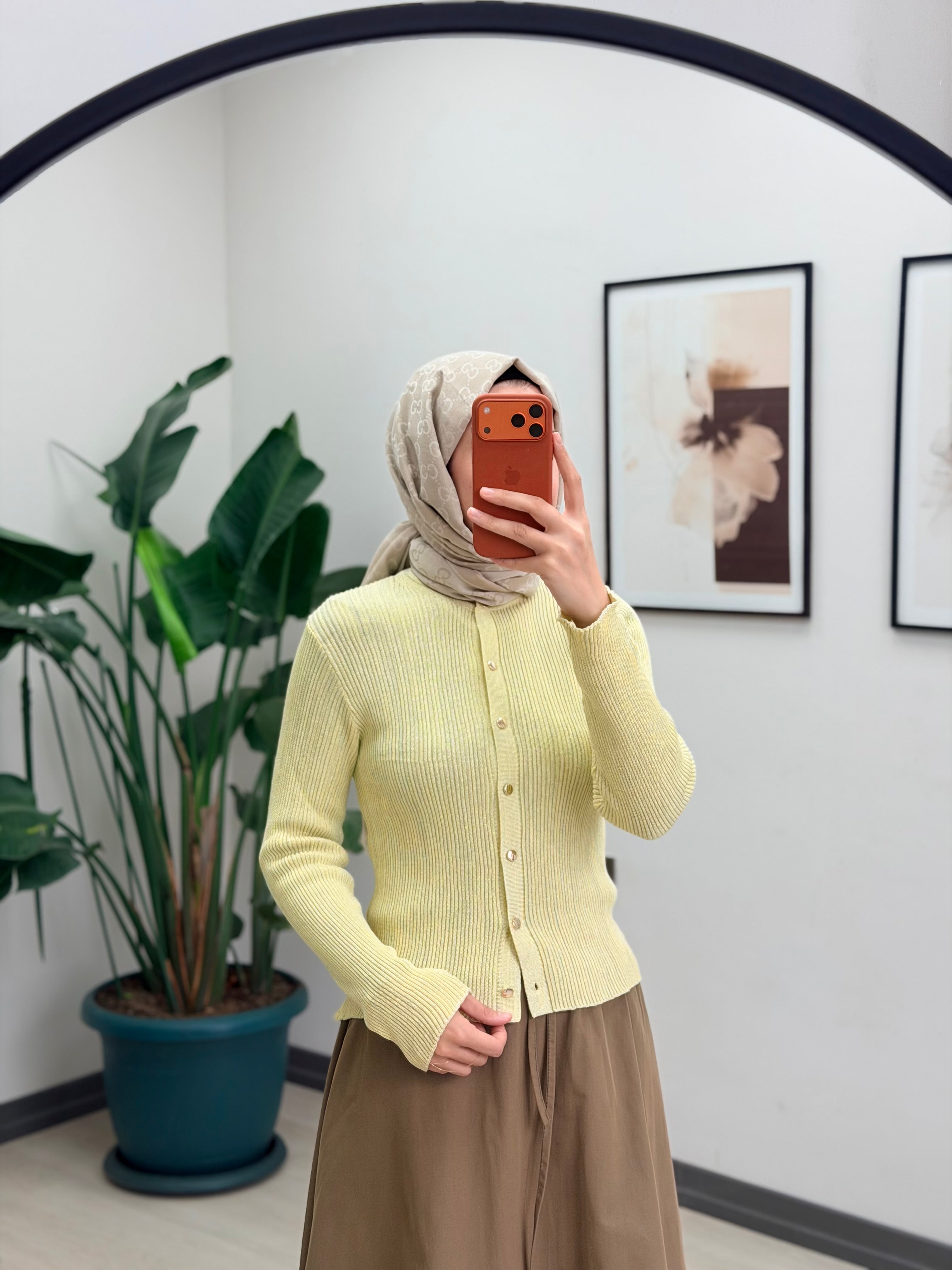 LİLYUM SİMLİ HIRKA EKRU