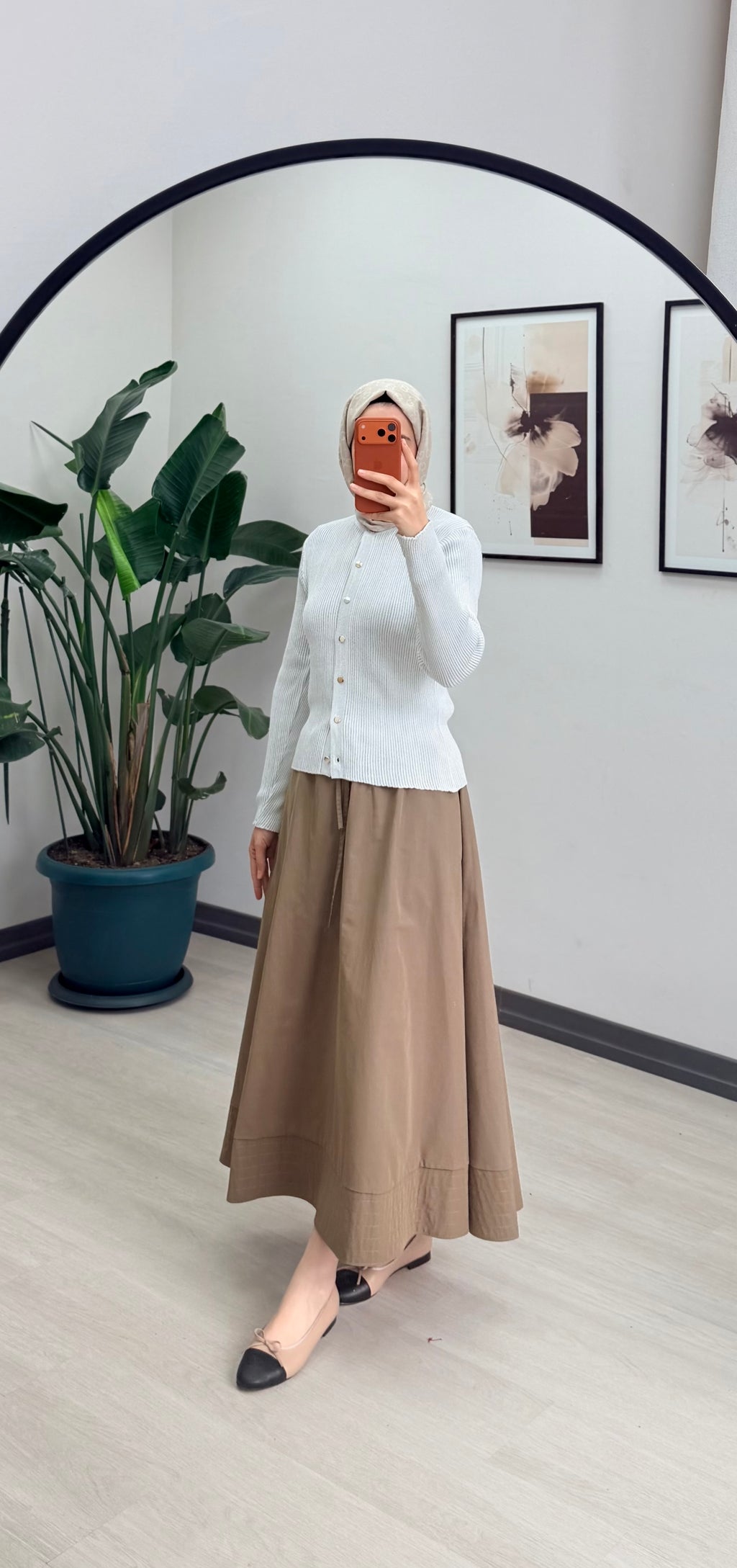 LİLYUM SİMLİ HIRKA EKRU