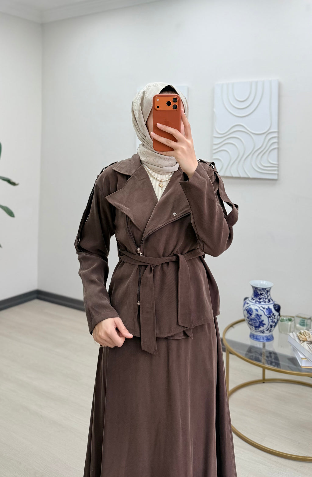 FERMUARLI ETEKLİ TAKIM KAHVE