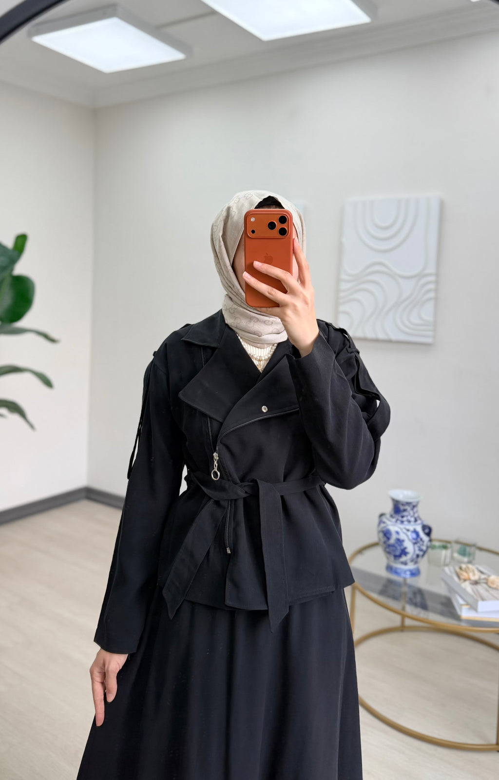 FERMUARLI ETEKLİ TAKIM SİYAH