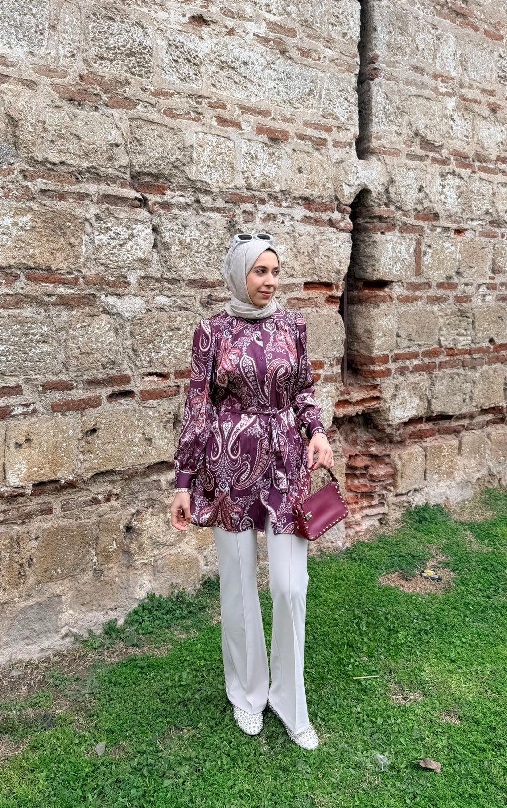 MİNA GÖMLEK BORDO