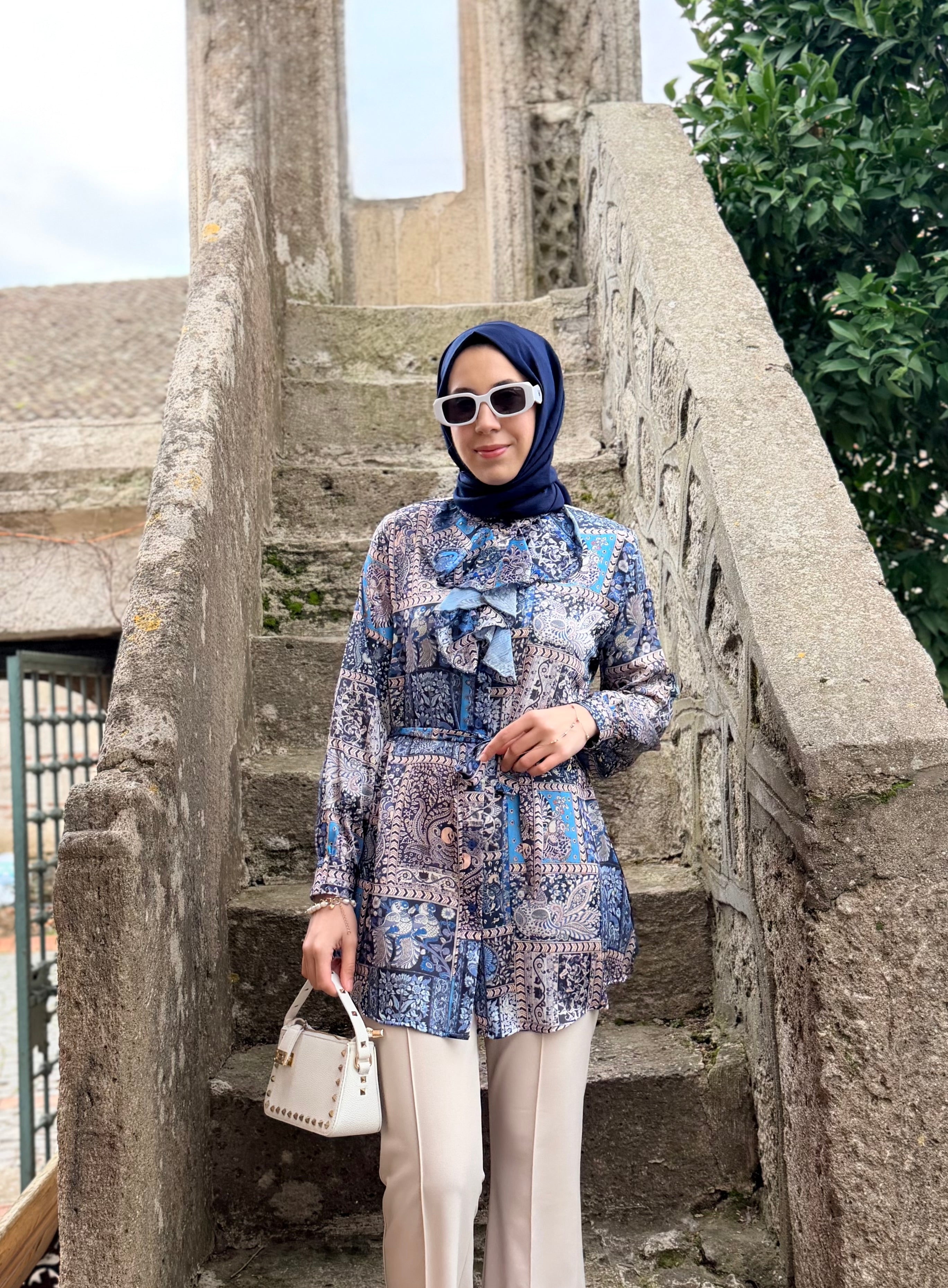 KUMSAL GÖMLEK MAVİ